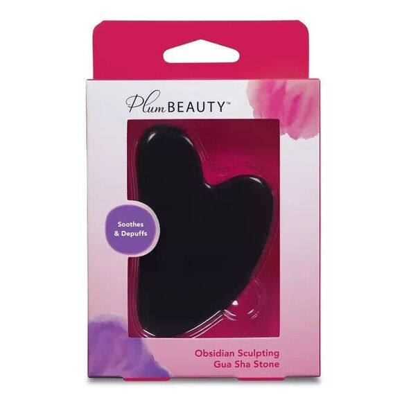 Plum Beauty Obsidian Sculpting Gua Sha Stone (Soothes & Depuffs) NEW SEALED!!! - Picture 6 of 6